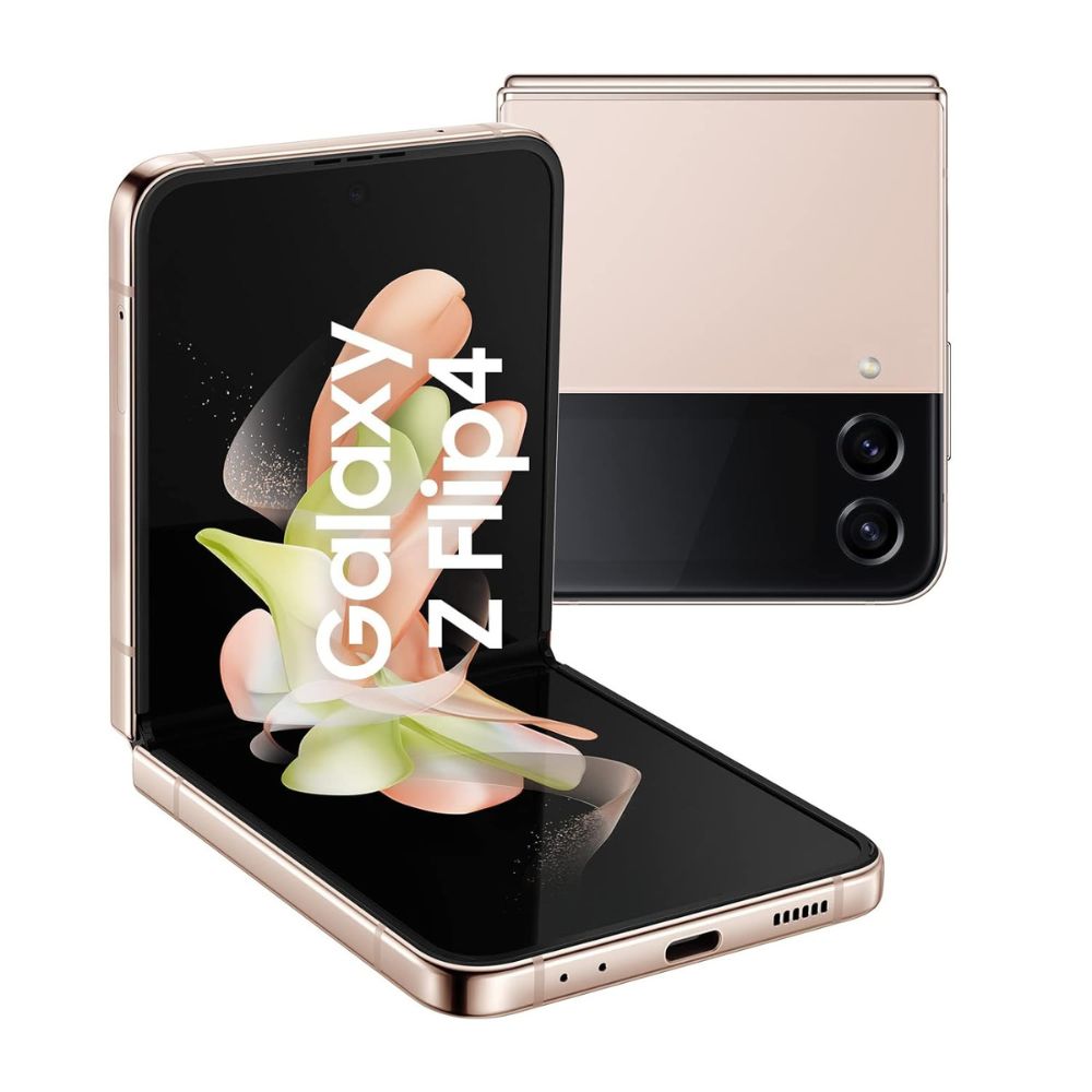 Samsung Galaxy Z Series Z Flip 4 5G Dual Sim Smartphone (8GB RAM,128 Storage) Full HD+ Dynamic AMOLED 2X Display,Snapdragon 8+ Gen 1 (Gold)